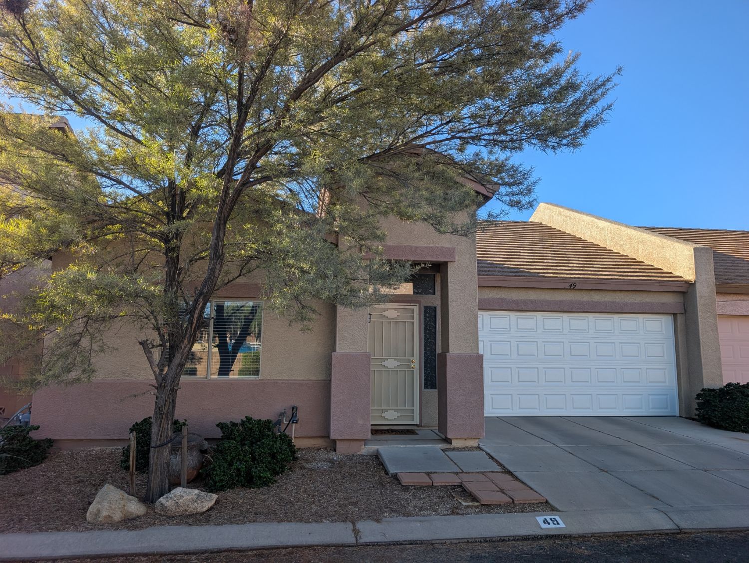 Front of the home and garage